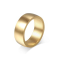 Forme el anillo llano de las bandas del oro del acero inoxidable, diseño del anillo de oro para la joyería femenina